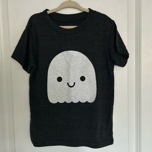 Mochi Kids Dark Grey Halloween Ghost Graphic T-shirt Size 6